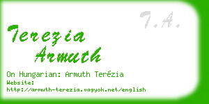terezia armuth business card